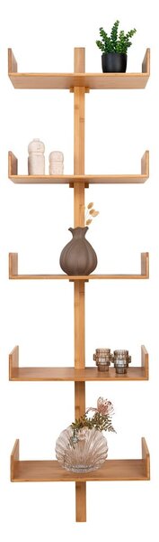 Raft în culoare naturală etajat din bambus 50 cm Villa – House Nordic