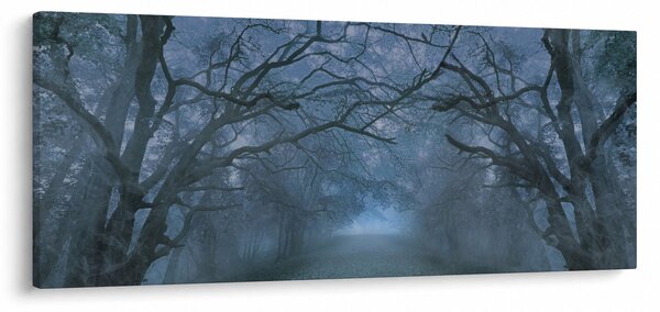 Tablou - Pădurea în ceață (120x50 cm)