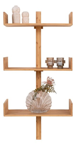 Raft în culoare naturală etajat din bambus 50 cm Villa – House Nordic