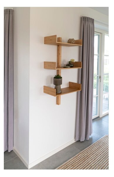 Raft în culoare naturală etajat din bambus 50 cm Villa – House Nordic