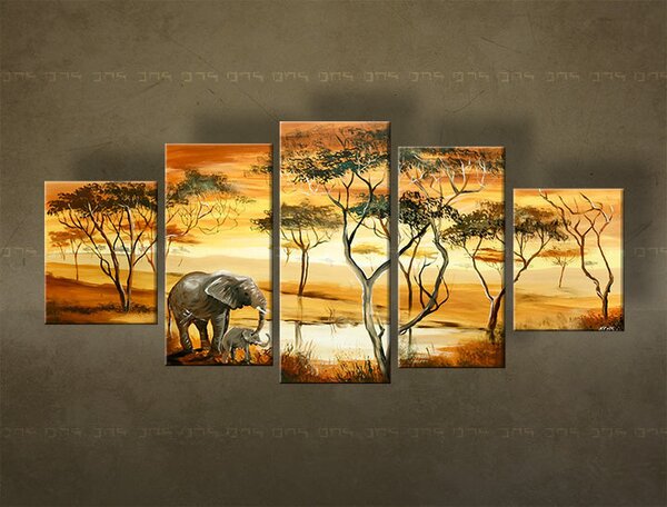 Pictate manual Tablou de perete AFRICA