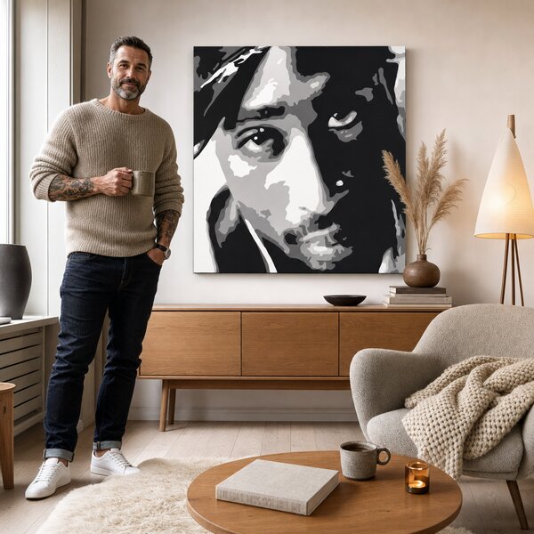 Tablou POP ART pictat manual 2 PAC 1 bucată 2pac - 50x50 cm