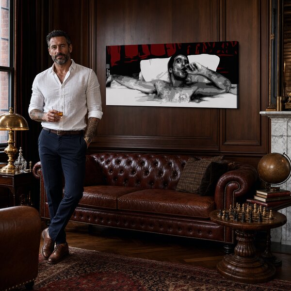Tablou POP ART pictat manual AL PACINO 1 buc al21 - 80x40 cm