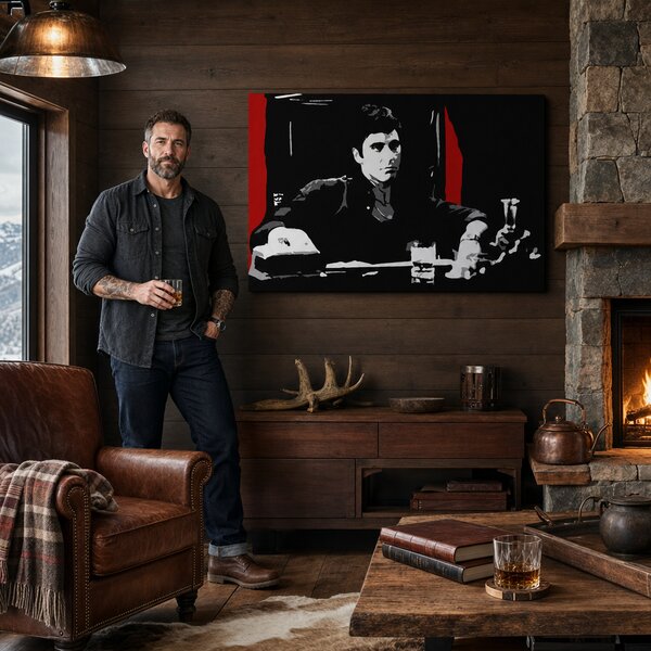 Tablou POP ART pictat manual AL PACINO 1 buc al30 - 60x40 cm