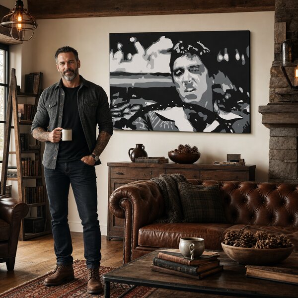 Tablou POP ART pictat manual AL PACINO 1 buc al13 - 40x30 cm