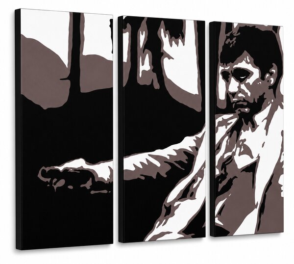 Tablou POP ART pictat manual AL PACINO 3 bucăți al24 - 60x40 cm