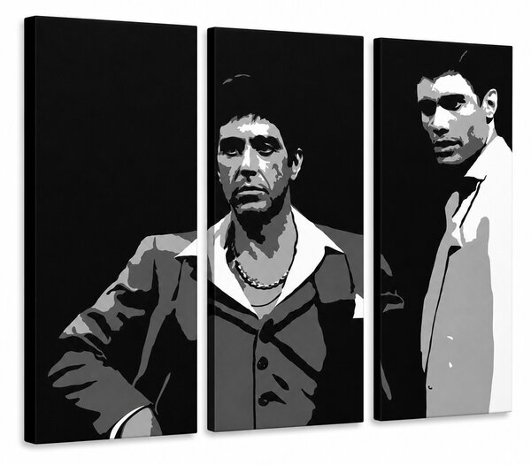 Tablou POP ART pictat manual AL PACINO 3 piese al31 - 60x40 cm