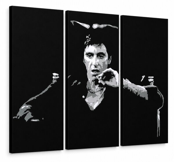 Tablou POP ART pictat manual AL PACINO 3 piese al27 - 60x40 cm