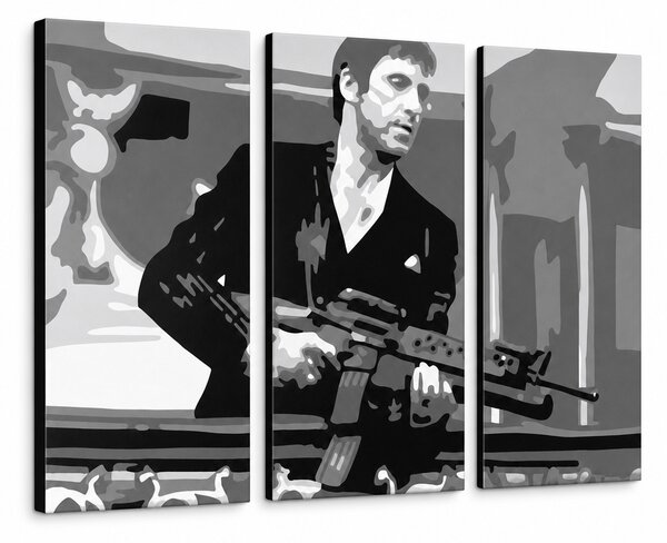Tablou POP ART pictat manual AL PACINO 3 piese al2 - 60x40 cm