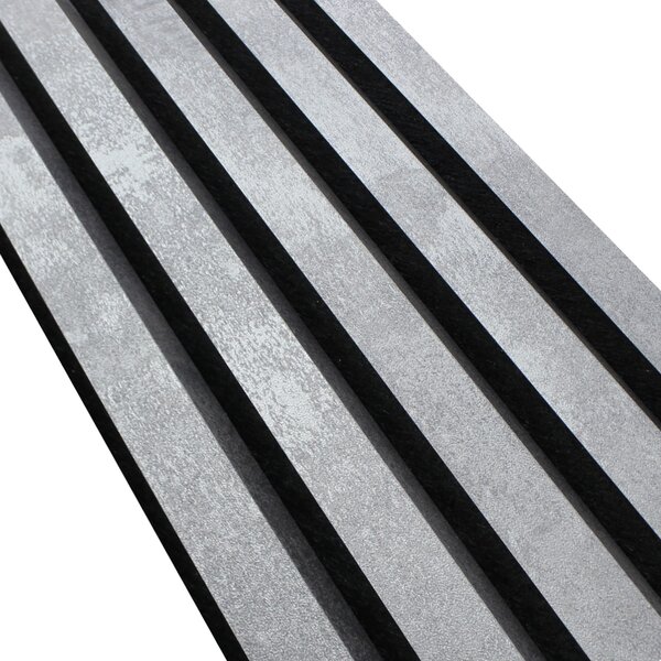 Riflaj Decorativ Tip Panou Acustic 20 cm Crom