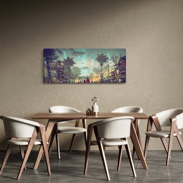 Tablou - Oraș în viitor (120x50 cm)