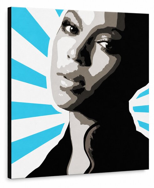 Tablou POP ART pictat manual BEYONCÉ 1 buc bey5 - 50x50 cm