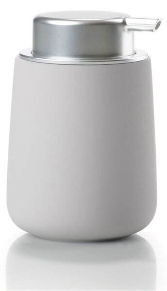 Dozator de săpun lichid gri deschis din porțelan 250 ml Nova – Zone