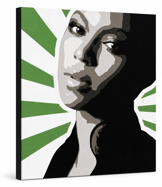 Tablou POP ART pictat manual BEYONCÉ 1 buc bey4 - 50x50 cm