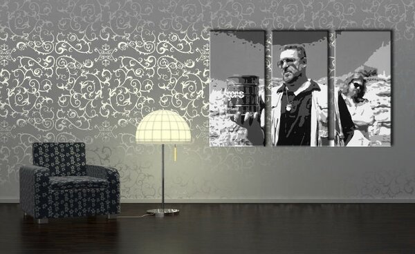 Tablou POP ART pictat manual Big Lebowski 3 bucăți bl1 - 60x40 cm