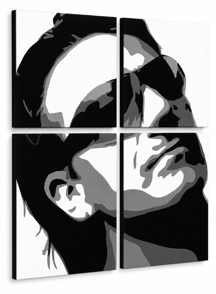 Tablou POP ART pictat manual Bono-U2 4 buc bono2 - 60x60 cm