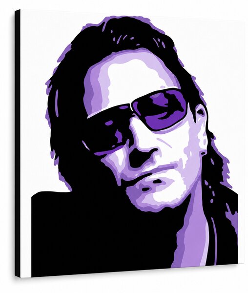 Tablou POP ART pictat manual Bono-U2 1 bucată bono3 - 50x50 cm