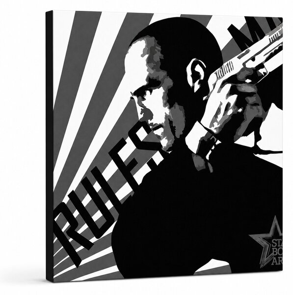 Tablou POP ART pictat manual Courier 1 parte kur - 50x50 cm