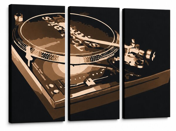 Tablou POP ART pictat manual DJ 3 buc dj2 - 60x40 cm