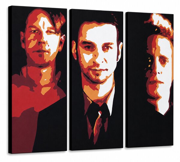 Tablou POP ART pictat manual Depeche Mode 3 piese dep2 - 60x40 cm