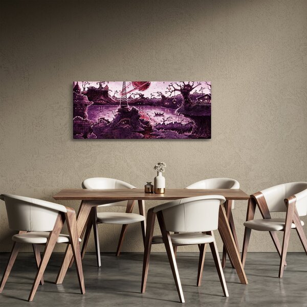 Tablou - Sat fermecat (120x50 cm)