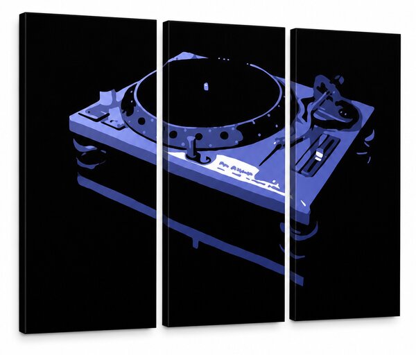 Tablou POP ART pictat manual DJ 3 buc dj6 - 60x40 cm