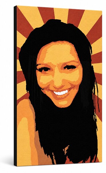 Tablou POP ART pictat manual Fata 1 buc 90x50cm zuz - 40x70 cm