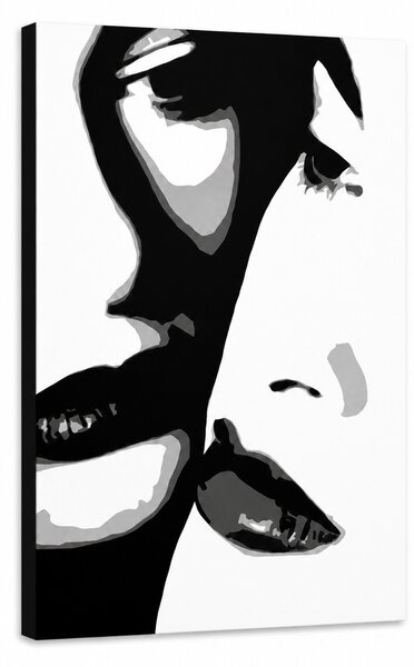Tablou POP ART pictat manual Două femei 1 buc 00 2w - 30x40 cm