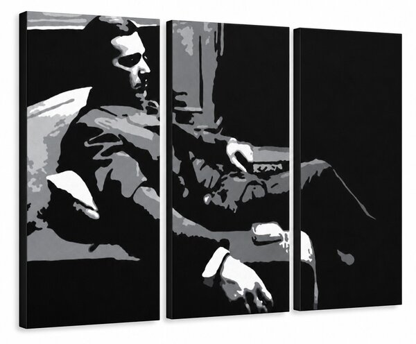 Tablou POP ART pictat manual GODFATHER 3 buc god7 - 60x40 cm