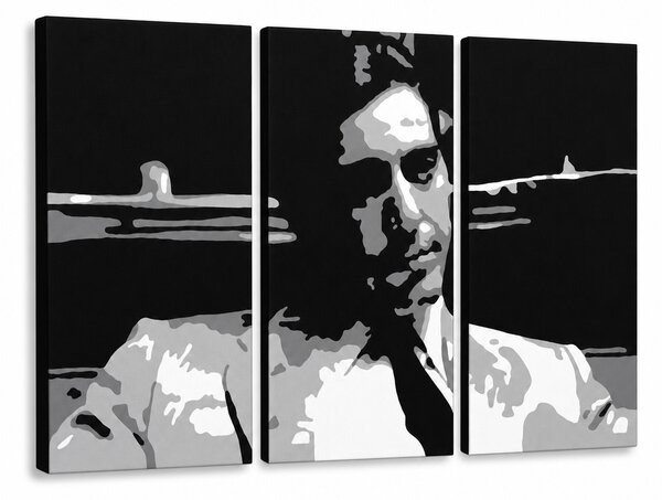 Tablou POP ART pictat manual GODFATHER 3 buc god6 - 60x40 cm