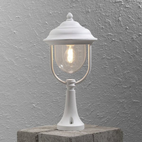 Konstsmide Lampă cu soclu Parma, alb, Alb, Metal, Casă de țară / Rustic