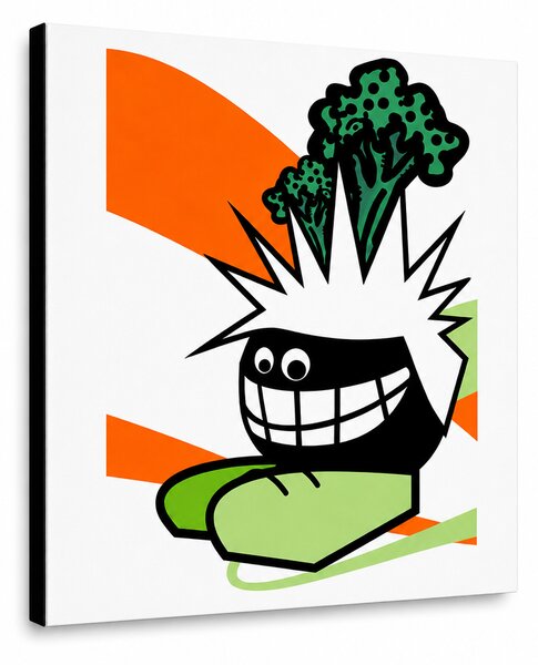 Tablou POP ART pictat manual Funny 1 buc funy - 30x40 cm