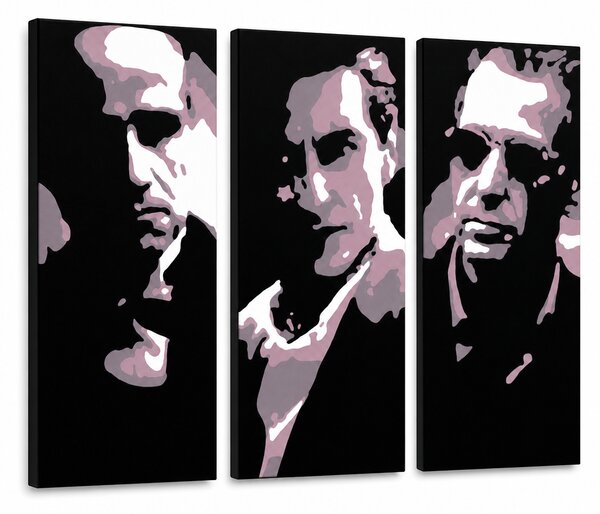 Tablou POP ART pictat manual GODFATHER 3 buc god3 - 60x40 cm
