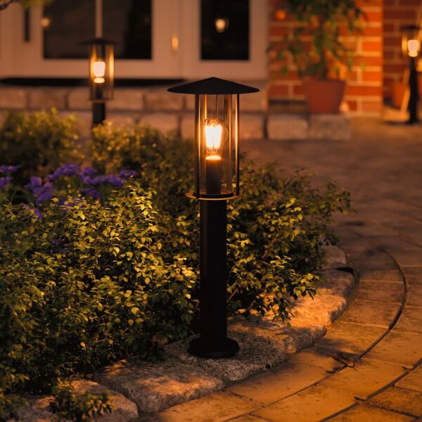 Paulmann Classic lampă LED de trotuar lumină aurie, Negru, Metal