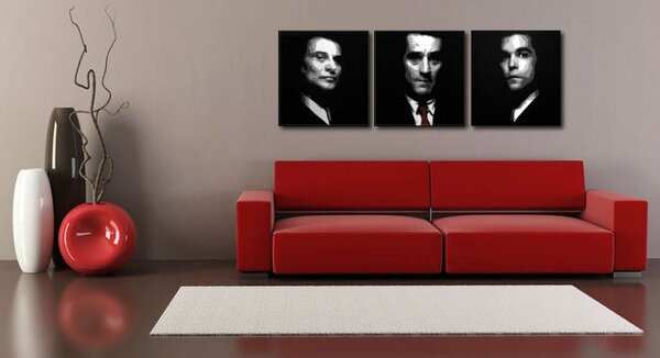 Tablou POP ART pictat manual Goodfellas 3 buc gf4 - 120x40 cm