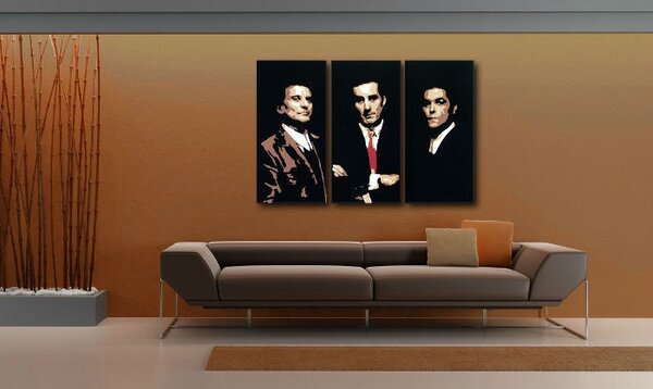 Tablou POP ART pictat manual Goodfellas 3 bucăți gf - 60x40 cm