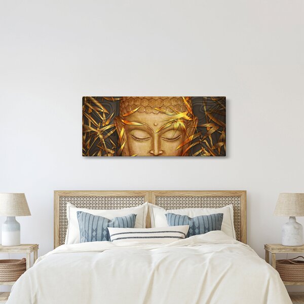 Tablou - Buddha de aur (120x50 cm)