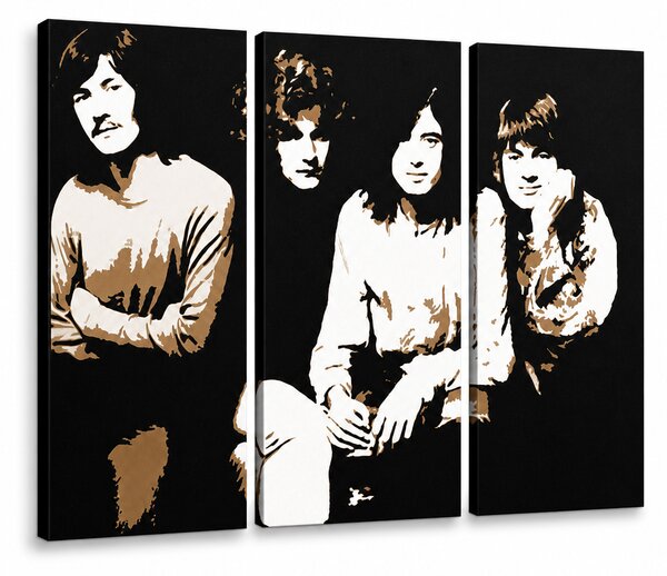 Tablou POP ART pictat manual Led zepelin 3 piese lz - 60x40 cm