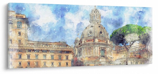 Tablou - Biserica Santa Maria di Loreto, Roma, Italia (120x50 cm)