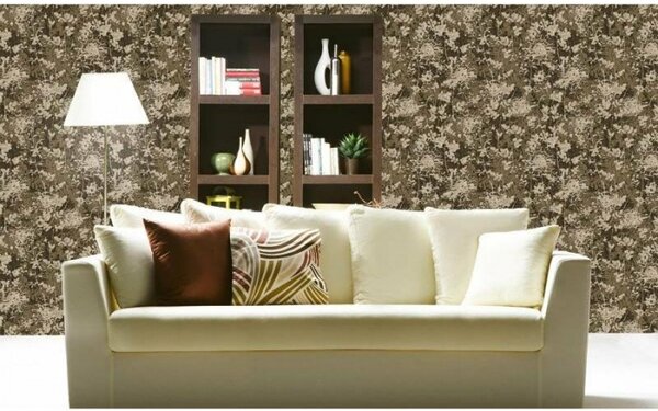 Tapet vlies de lux model floral maro