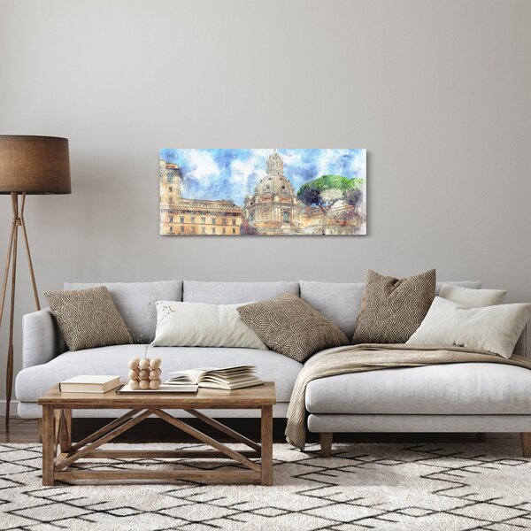 Tablou - Biserica Santa Maria di Loreto, Roma, Italia (120x50 cm)