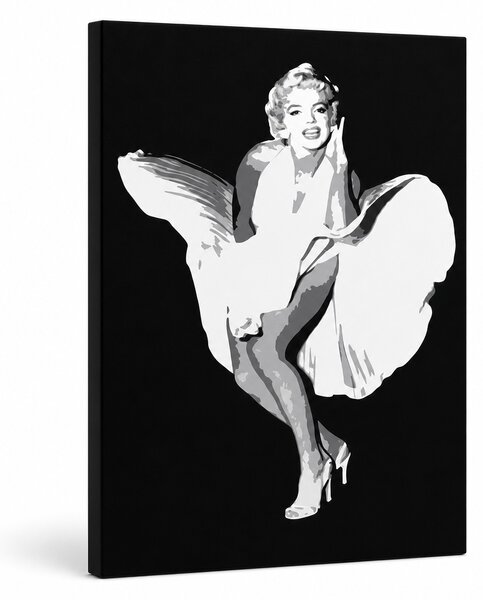 Tablou POP ART pictat manual Marilyn Monroe 1 buc mon6 - 30x40 cm