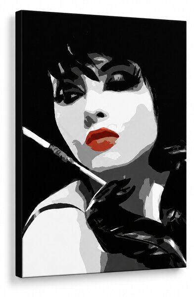 Tablou POP ART pictat manual Pop femeie 1 bucată ppw - 30x40 cm