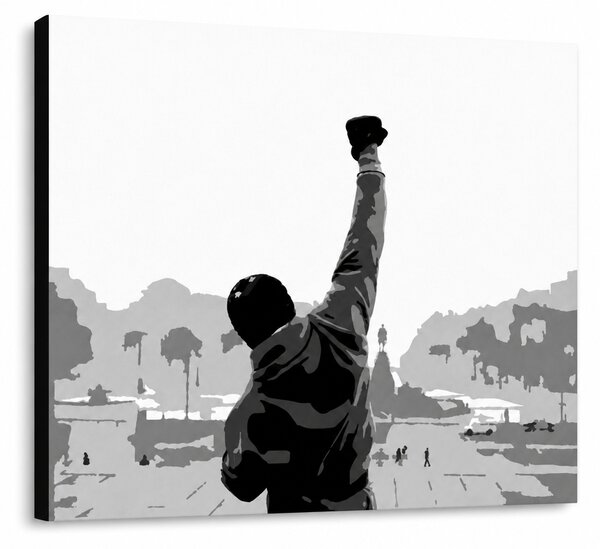 Tablou POP ART pictat manual ROCKY 1 buc rocky - 60x40 cm