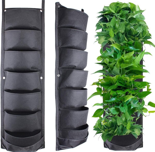 Jardiniera verticala impermeabila, suport de flori pentru gard