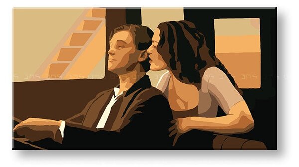 Tablou POP ART pictat manual TITANIC 1 bucată tt - 75x40 cm