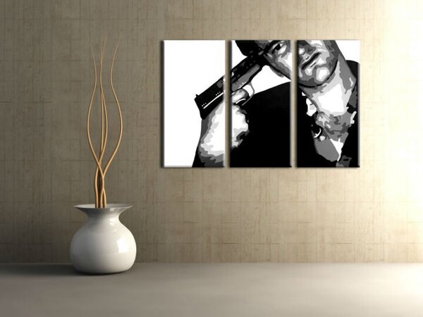Tablou POP ART pictat manual Tarantino 3 buc tar - 60x40 cm