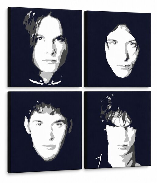 Tablou POP ART pictat manual The Vervet 4 buc tv - 60x60 cm