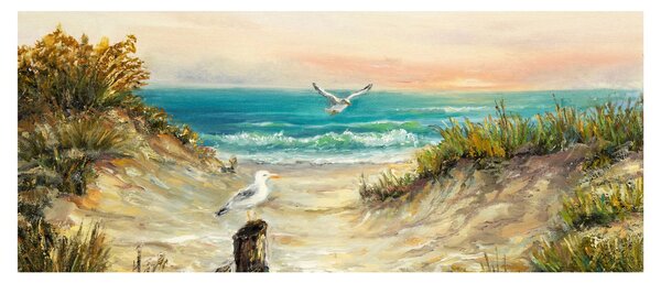 Tablou - Plaja cu nisip (120x50 cm)