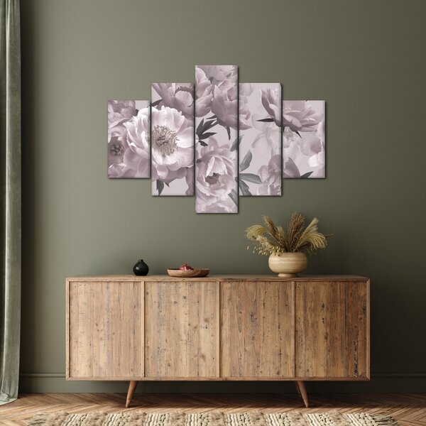 Tablou - Vintage bujorii (150x105 cm)